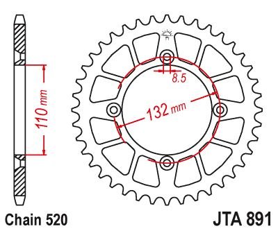 JTA89146ORG — Шестерни задние JT