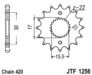 JTF125614 — Шестерни JT