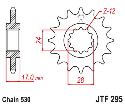 JTF29516 — Шестерни JT