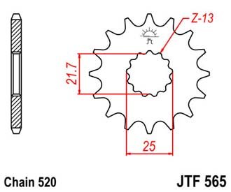 JTF56512SC — Шестерни передние JT