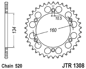 JTR130845 — Звездочкацепизадн JT