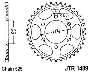 JTR148941 — Звезда мотоциклетная JT