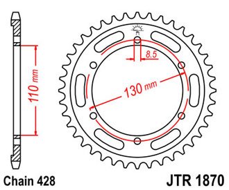 JTR187044 — Шестерни JT