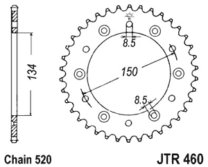 JTR46047 — Звезда мотоциклетная JT