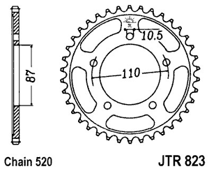 JTR82339 — Звезда мотоциклетная JT