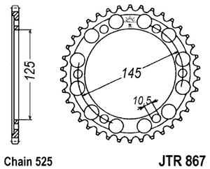 JTR86744 — Шестерни JT