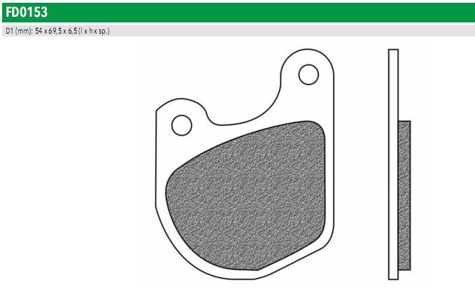 FD0153SH — _FD0153SH Тормозные колодки дисковые мото ROAD HD SINTER (FDB333)  NEWFREN NEWFREN