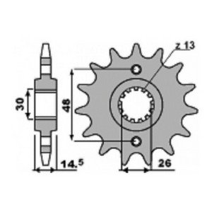3391718NC — Звезда передняя HONDA 17 зуб. 18NC C.530 PBR PBR