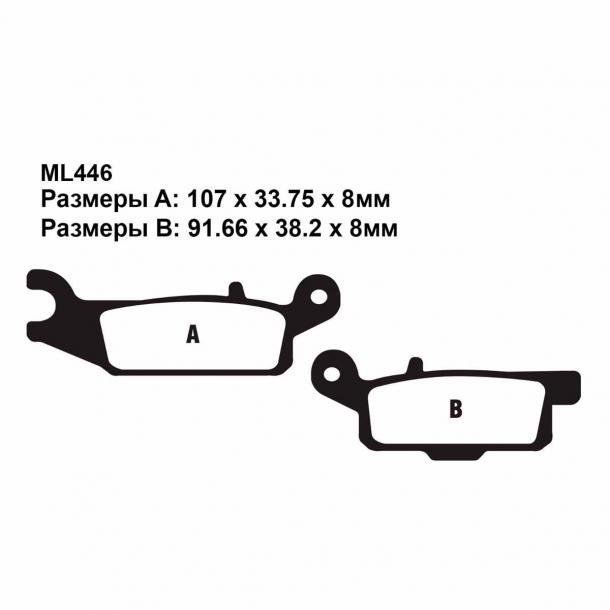 ML446 — Тормозные колодки PULLER