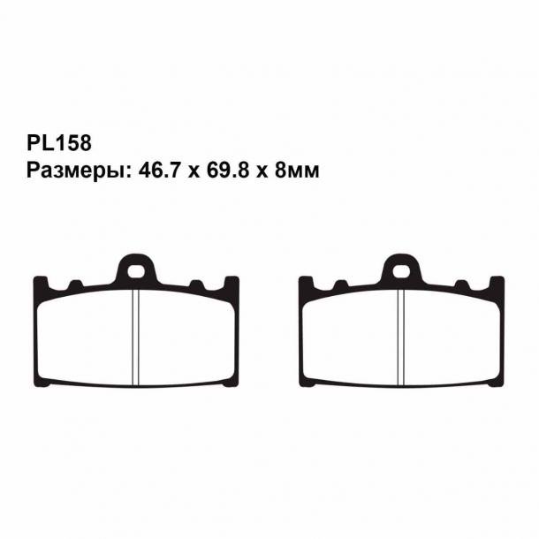 PL158 — Колодки тормозные дисковые PULLER