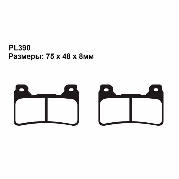 PL390 — Колодки тормозные дисковые PULLER