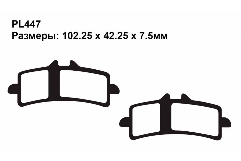 PL447 — Тормозные колодки PULLER