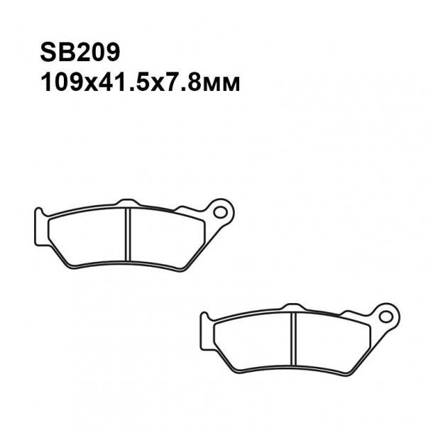 SB209 — Колодки тормозные дисковые PULLER