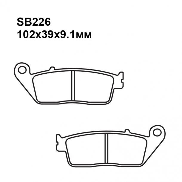 SB226 — Колодки тормозные дисковые PULLER