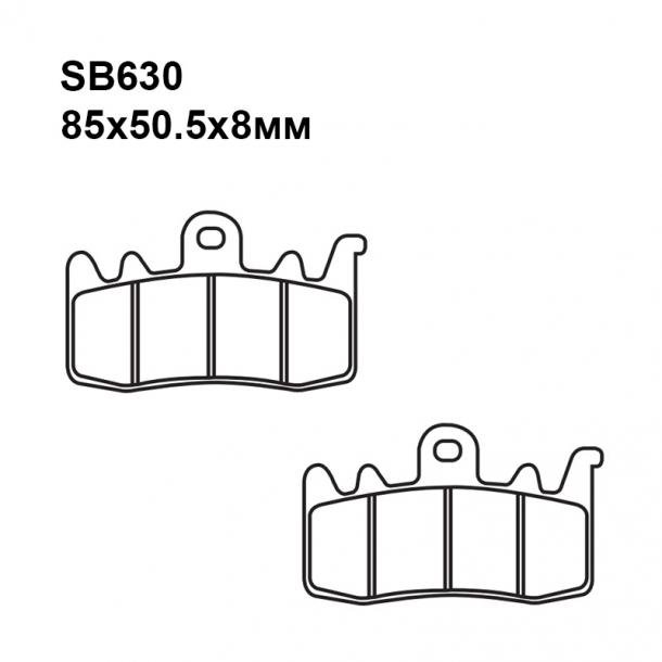 SB630 — Комплект тормозных колодок Пд PULLER