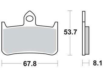 MCB593SV — Колодки HONDA MOTORCYCLES CB CB 1000 (SC30) 1993/011995/12, TRW