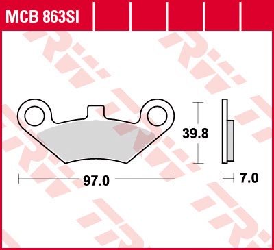 MCB863SI — Тормозные колодки TRW