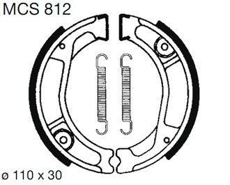MCS812 — Комплекттормозныхколодок TRW