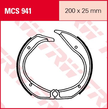 MCS941 — Барабанные тормозные колодки TRW