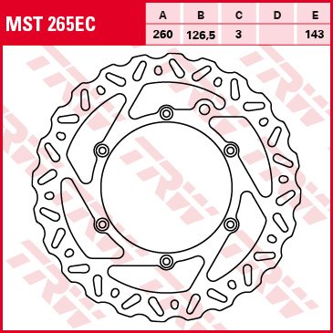 MST265EC — Тормозной диск TRW