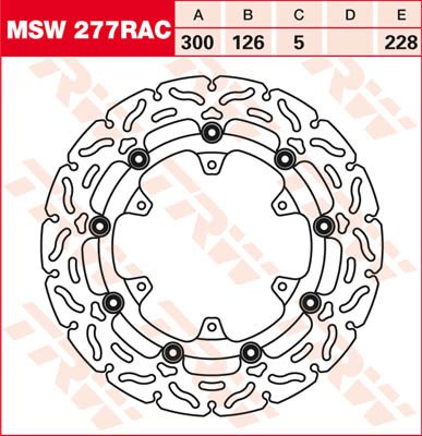 MSW277RAC — Тормозной диск TRW