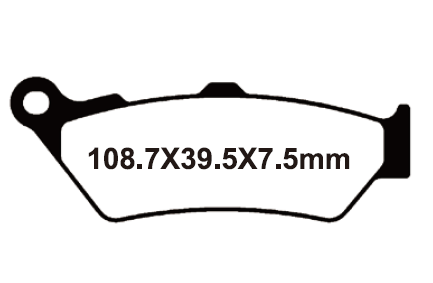 SNTF126 — _SNT-F126 Тормозные колодки дисковые мото YONGLI Sintered (FDB2006ST) Yongli