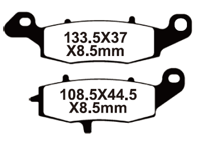 YLF049 — _YL-F049 Тормозные колодки дисковые мото YONGLI Organic (FDB2049P) Yongli