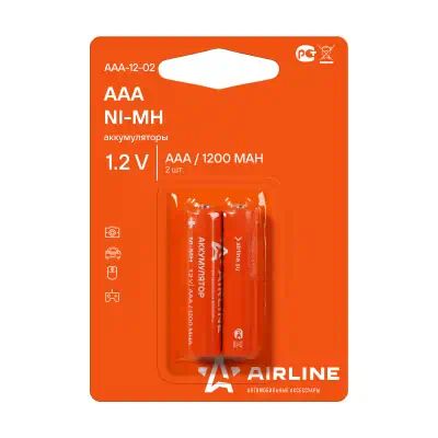 AAA1202 — Батарейки 2 шт (блистер) AIRLINE