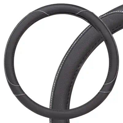 AWCSL01S — Оплетка на руль искусственная кожа с перфорацией черная AIRLINE