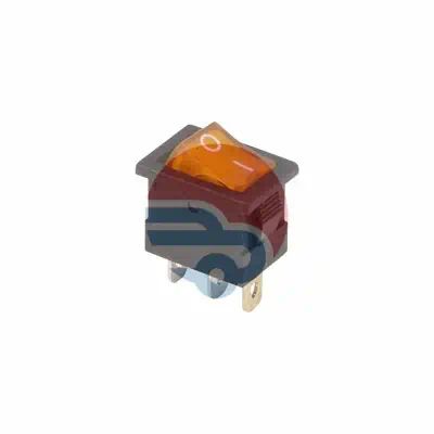 362172 — Выключатель клавишный Mini с подсветкой желтый 12V 15А (3с) ON-OFF REXANT REXANT