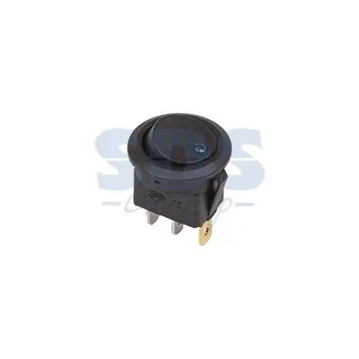 362581 — Выключатель клавишный круглый с подсветкой синий 12V 16А (3с) ON-OFF REXANT REXANT