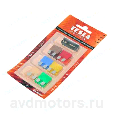 F224 — Предохранители флажковые 12 шт TESLA F224 TESLA
