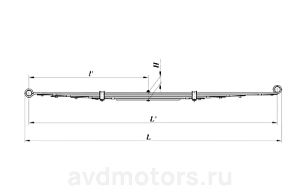 408291201203 — Рессора вис пикап ЧМЗ