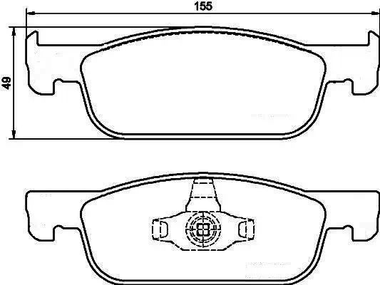 ADR211111 — Колодки тормозные передние дисковые  ADR