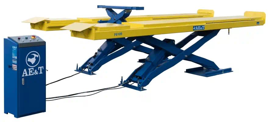F6109 — Подъемник ножничный F6109 AE&T  4.5т. для сходразвала для монтажа в пол AE&T