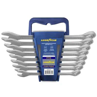 GY002208 — Набор ключей GOODYEAR 8 шт. 8, 9, 10, 12, 13, 14, 17, 19 мм., в пластиковом холдере россия GOODYEAR