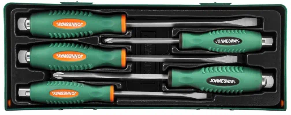 D70105SC — D70105SC Набор отверток стержневых ударных, силовых под ключ, в ложементе, 5 предметов JONNESWAY