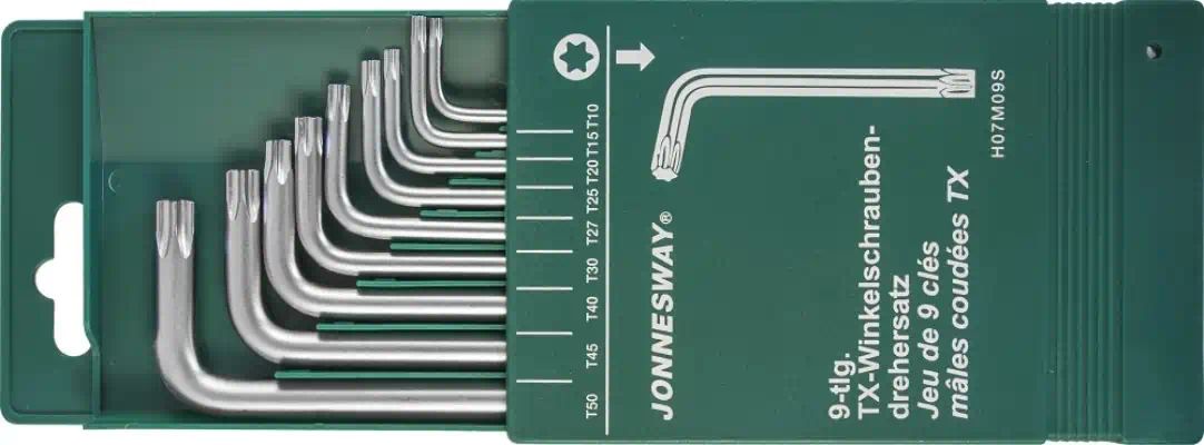 H07M09S — Набор ключей гобразных TORX T10T50 9пр JONNESWAY H07M09S JONNESWAY