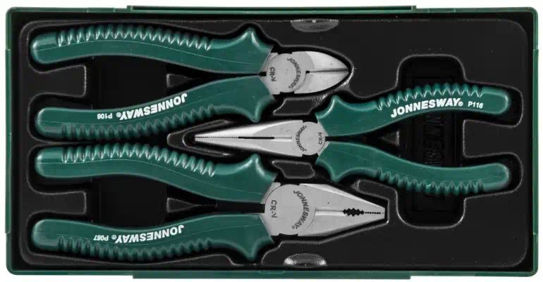 P0813SC — P0813SC Ложемент с пластиковой крышкой (пассатижи, утконосы, бокорезы) 3 предмета JONNESWAY