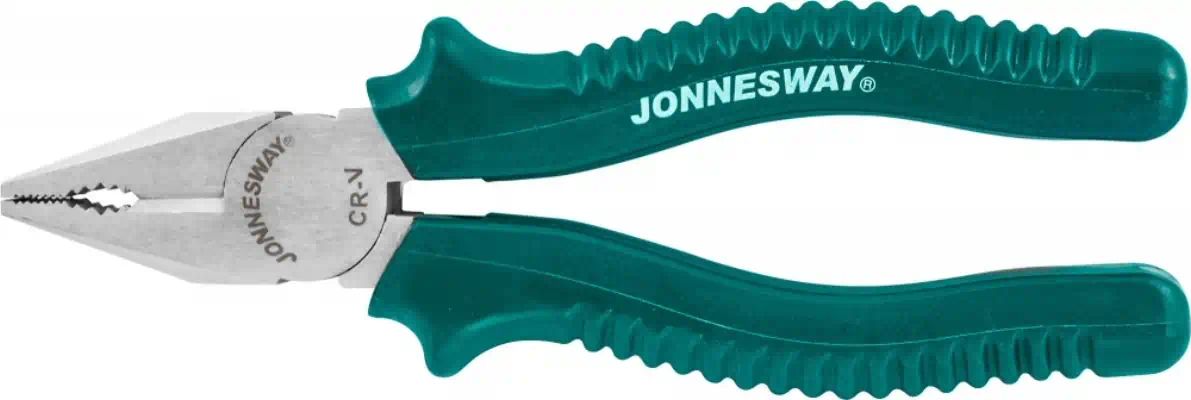 P086 — Пассатижи с полимерными рукоятками, 160 мм JONNESWAY