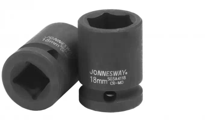 S03A4118 — Головка! торцевая ударная 1/2''DR, 18мм JONNESWAY