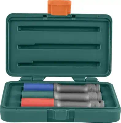 S18AD4103S — S18AD4103S Набор торцевых ударных тонкостенных головок для колесных дисков 17,19,21 мм. JONNESWAY