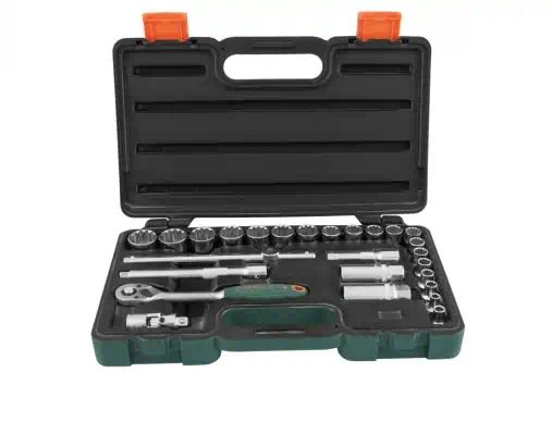 S68H3126S — Набор инструментов 3/8 Super Tech 6-24мм, вороток, удлинитель, кардан 26 пр JONNESWAY