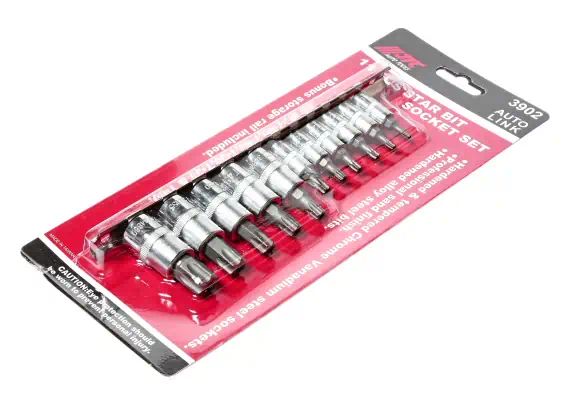 JTC3902 — Набор головок торцевых с насадкой TORX с отверстием 1/43/8, T10HT60H 11шт  JTC /1 JTC