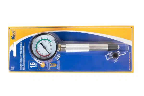 KT831013 — Компрессометр (прижимной) KRAFT 16 атм. KRAFT