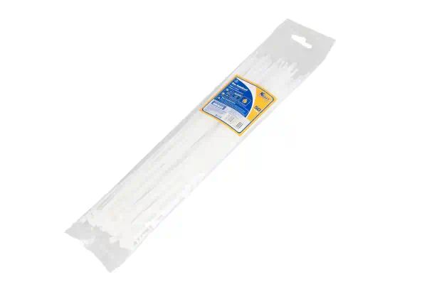 KT880605 — Хомут нейлоновый 3,6*300 белый (уп-ка 50 шт)(пластиковые стяжки) КТ 880605 KRAFT
