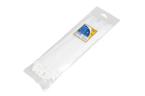 KT880611 — Хомут пластиковыйстяжкA KRAFT 300мм7,6мм белый (упка 50шт) KRAFT