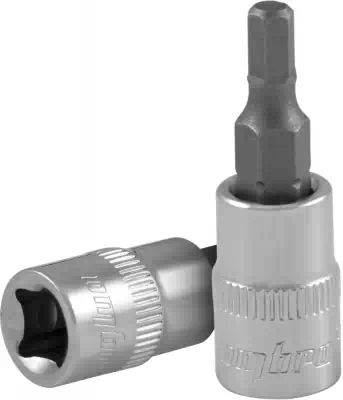 114206 — Насадка торцевая 1/4 dr с вставкой hex h-6 мм OMBRA
