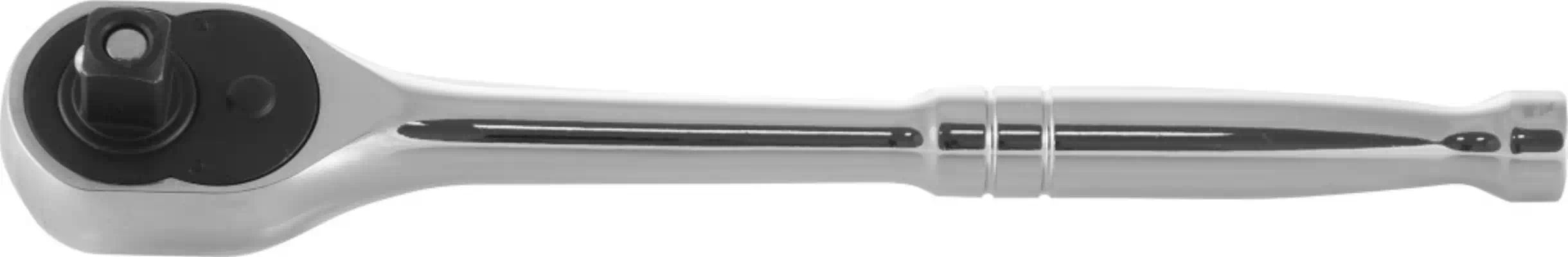 281401 — Трещотка 1/4 inch, 140 мм, 72 зуба, металлическая ручка OMBRA