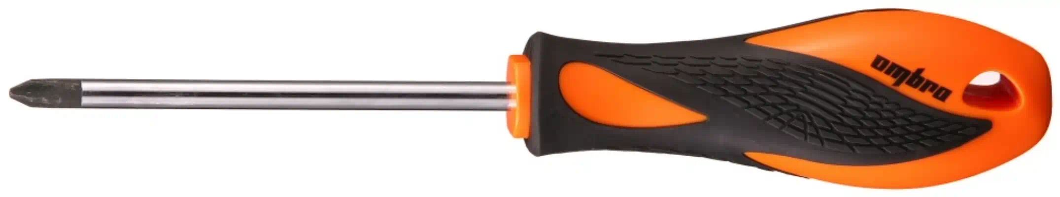 512100 — Отвертка стержневая крестовая BASIC, РН2х100 мм OMBRA